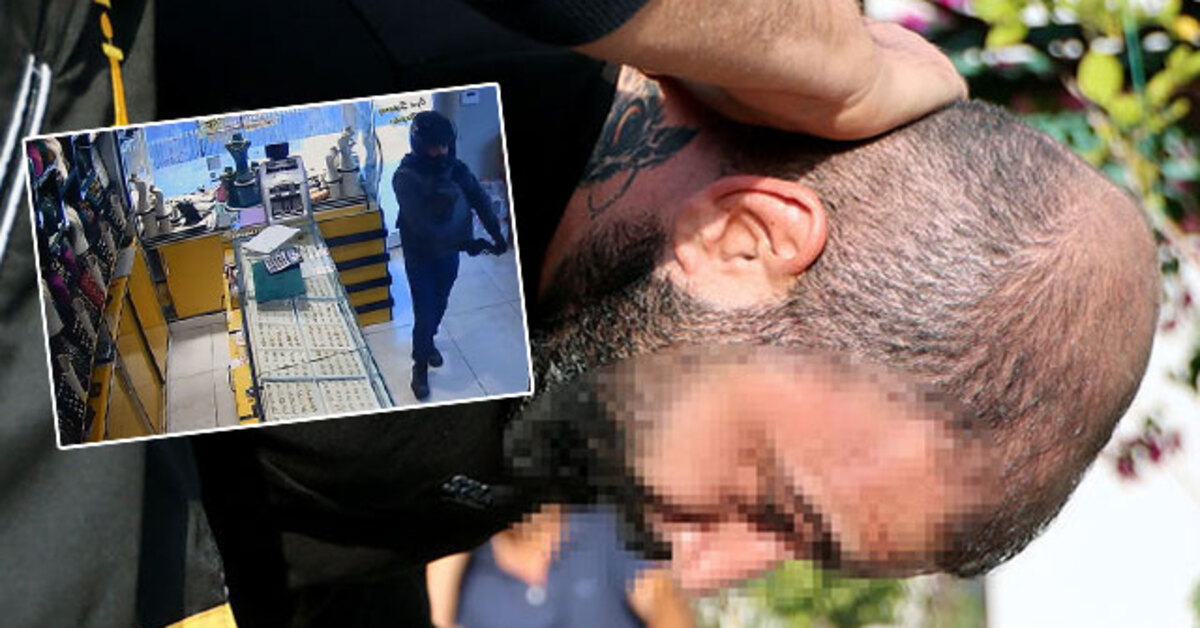 Kuyumcuyu vurup 900 gram altını çaldı! Baykuş gözü yakalattı!