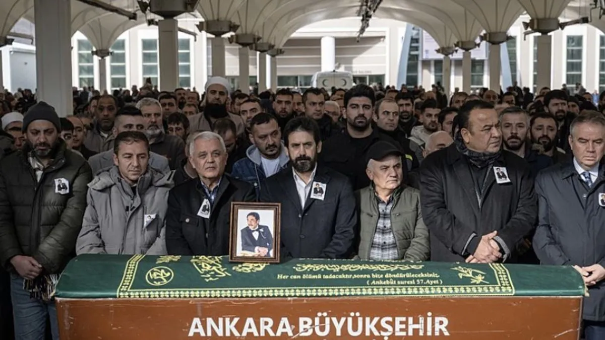 Kansere yenilen Ankaralı Turgut, son yolculuğuna uğurlandı