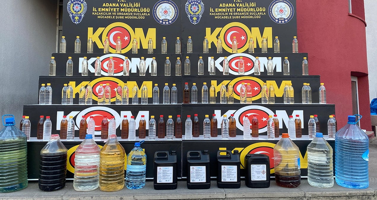 Adana’da sahte içki operasyonu