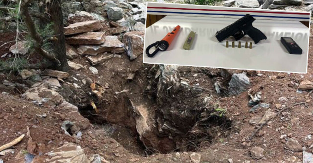 Eski vali ile emekli albay kaçak kazıda yakalandı!